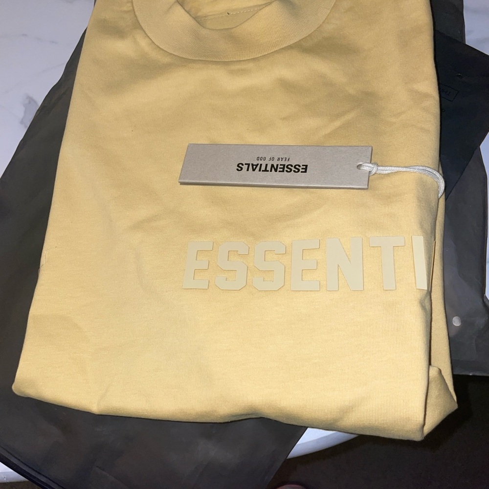 Fear of God Essentials Yellow Sweatshirt